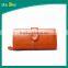 Multi-pockets Korean style fashion long women purse leather ladies clutch purse wrist wallet elegant