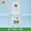 New popular elegant tall white color wedding decoration flower stand ,wood layer flower stand centerpieces