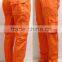 mens orange cargo pants with side pockets