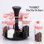 TW988T 8pcs glass spice jar set with plastic stand