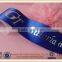 Silver foil printed ribbons for packing used