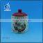airtight ceramic storage tea coffee suagar canister with lid wholesale
