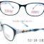 Latest trendy designer C.P injection plastic cheap eyeglass frames with double color