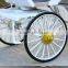 Romantic white wedding cinderella horse buggy carriage party decoration