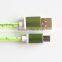Aluminum alloy nylon micro usb cable for samsung, htc and android phones and tablets mobiles GPS MP players Video gamers