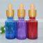 empty vodka glass bottle/30 ml bottle droper black/glass bottle 30ml