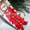 Cute Xmas red ribbon bow tie for cutlery deocration new for 2015