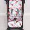 Universal Baby Buggy liner Pink Owl Minky Dots stroller Liner
