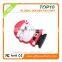 Santa Shape Promotional Power Bank 2600mah PVC Christmas Gift ROHS Power Bank