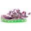 Lowest Price rechargeable 7 colors led lighted winged shoes casual shoes for kids JK-006