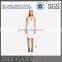 latest fashion girls' dress with lining polyester spandex 2015 blank collection western party dress
