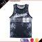 Hot Summer Mens new arrival custom sublimation gym vest 3D printing tank top