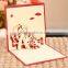 Funny 3d paper greeting card ferris wheel display racks for sale