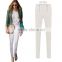 Hot 2015 new Lady Zip Pencil Pants Women High Waisted Slim Stretch Leggings Trousers