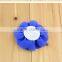 8CM new hot multilayer cloth Flower Chiffon Korean stereo roses DIY Brooch shoe 28 color spot