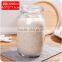 3L Recycled airtight Round shape glass jar with metal clip top lid for kitchen and food