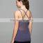 Custom make 2016 yoga wear women with strappy yoga sexy tank top