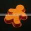 BPA Free Gingerbread man shape silicone bakeware Chocolate molds cake tools