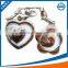 Panda shaped stainless steel key chain