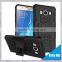 Beautiful TPU PC grooved tire hybrid kickstand dual design mobile phone back cover For Samsung galaxy J5