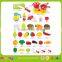 Toy fruit and vegetable set