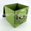 White Collapsible Cute Robot Fabric Storage Box , Kids Lego Toy Collapsible Fabric Storage Box