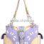 Wholesale Rhinestone Buckle Design Cutout petal pattern purses