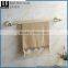 China Manufacture Zinc Alloy Gold Finishing Bathroom Accessories Wall Mounted Single Towel Bar