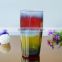Blown colorful drinking glass cup for sale