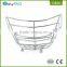 Wholesale carbon steel metal wire sliver empty fruit basket stand