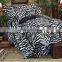 Animal printed microfiber comforter set