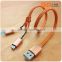 new products 2016 innovative product zipper usb cable 2 in 1 usb cable chargeing cable for iphone 6s