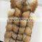 new arrival real red fox fur waistcoat for women FV91