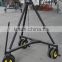 Professional 6m triangle jimmy jib video camera crane with 2 Axis dutch tilt head system