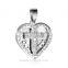 Jingli Jewelry Fashion Heart Shape Pendant Engraved Heart Pendant(GH-015)