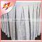 Customize 100% polyester jacquard gathered ruffled table skirt wholesale