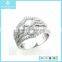 Fast Delivery 925 Silver Ring With Inlaying Diamond For Couple