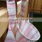 100% cotton light pink white stripe woven fancy long apron