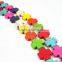 1 string 15inch 15mm vintage mix color dyeing turquoise square cross unique Halloween beads 3010005