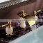 Five Star Hotel Used Double Handle Water Faucet,Taps and Mixers,led Glass Waterfall Basin Tap