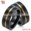 Black tungsten carbide wedding bands ring