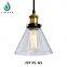 Jinsanye China supply cage lamps metal glass pendant lighting