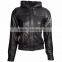 Women's black leather jacket