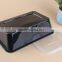 black takeaway food container with cutlery 3 compartment 1000ml