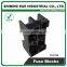 FS-012B 35mm Din Rail Mounted 600V 10A 2 Pole Midget Fuse Base