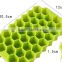 CY175 Honeycomb pattern ice cube tray 37 hexagon pieces of ice soft silicone colorful ice cube tray
