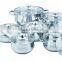 10pieces cookware set with glass lid and fashionable design