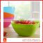 Candy color Plastic bowl salad bowl cheap round bowl