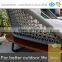 All-season performance aluminum outdoor restaurant garden chair