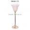 2016 new design Morning glory crystal candlestick Metal Plated Candle holder Home Decoration